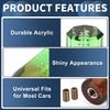 INFINAUTO Car Shift with 2 1 Improves Shift Feel and Driving Experience Knob, 15cm, Adapters, Acrylic, Green/Brown, Set,
