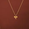 Stainless Steel Bow Pendant Women's Necklace - Niche Design, Fade-Resistant