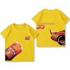 2026 Potdemiel Summer New  Lightning McQueen Kids Cotton T-Shirt, Comfortable and Breathable for Boys and Girls Tops