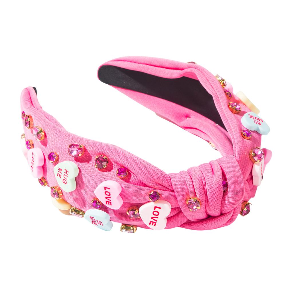 Women's Fashion Headwear Versatiles Knotted Hair Band Vintage Styles Headbands for Valentine's Day
