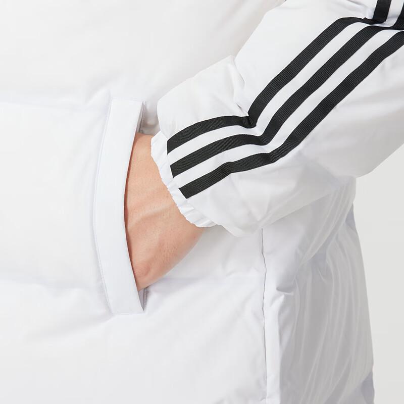 adidas Men's Hooded Mid-Length Down Jacket