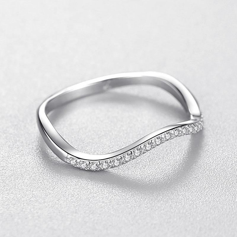 Tancise Klassischer Zirkon-Ring aus 925er-Sterlingsilber, Damenschmuck, Hochzeitsversprechen, Party-Geschenk