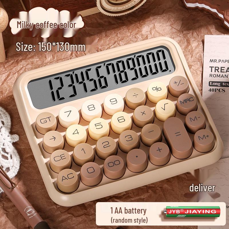 Multifunctional Silent Desktop Calculator – Cute, High-Value, Gradient Design for Students & Office Use