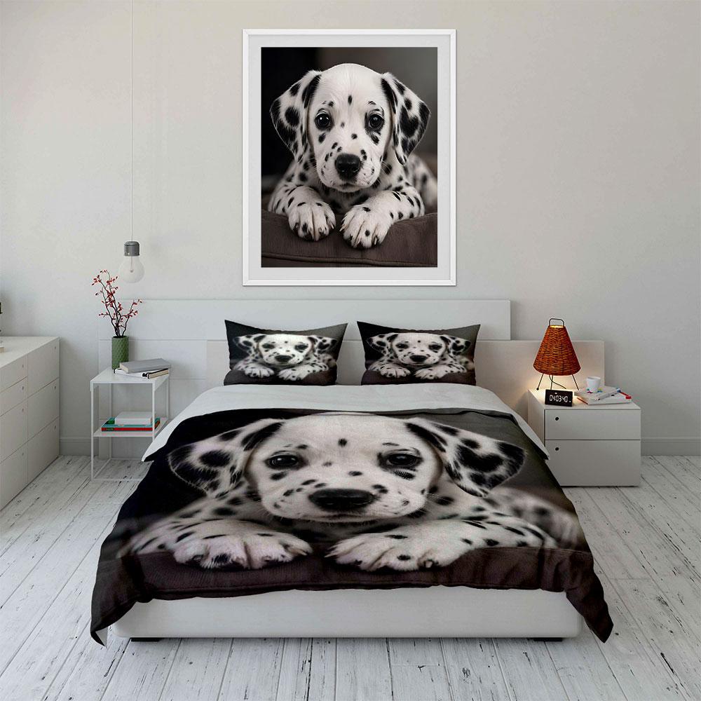 Close-Up Of Dalmatian'S Cute Paws Printed Duvet Cover Set1 Duvet Cover+2 Pillowcasemulti Size Bedroom Bedding Decor