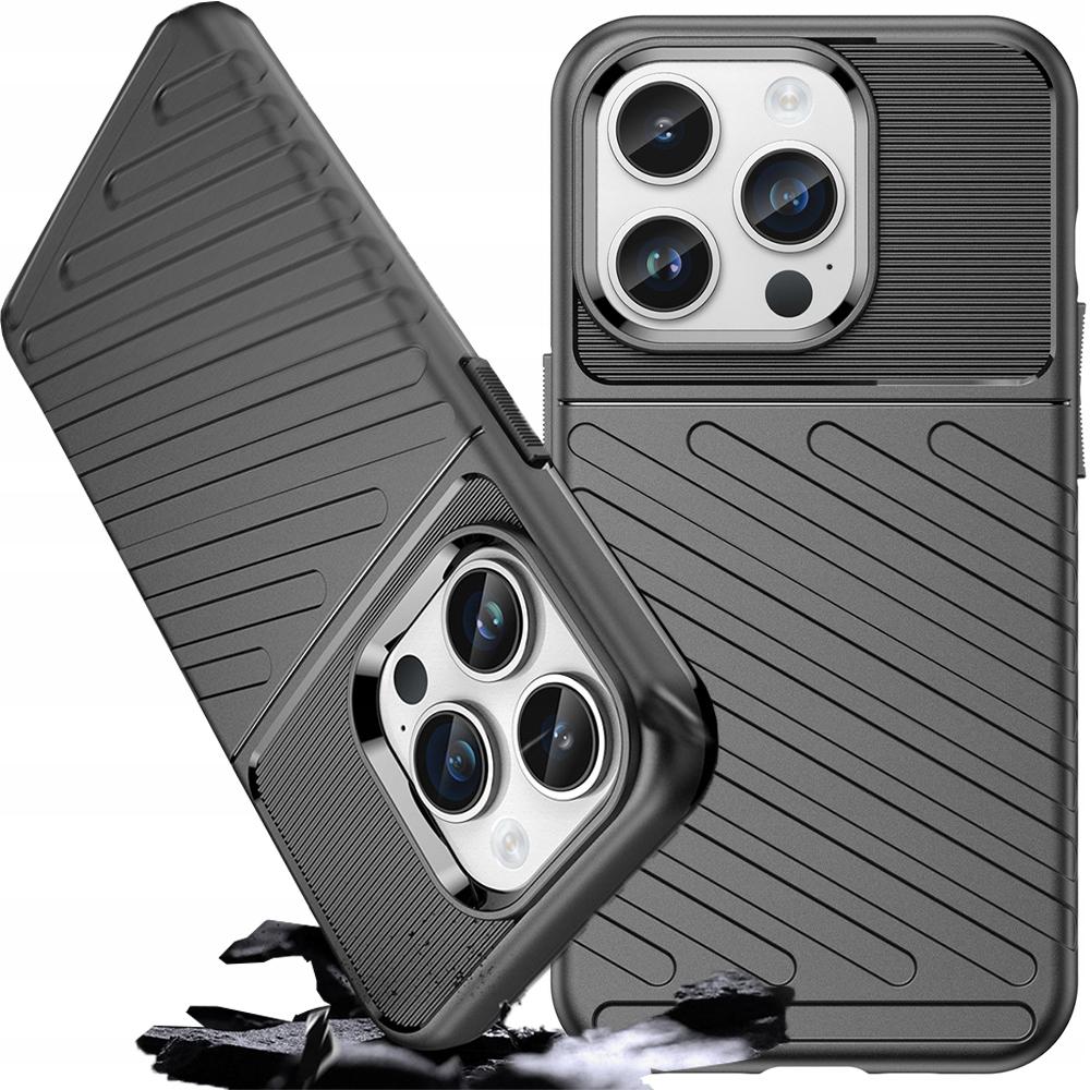 Thunder Case Etui Iphone 14 Pro Max Pancerny Pokrowiec Czarny