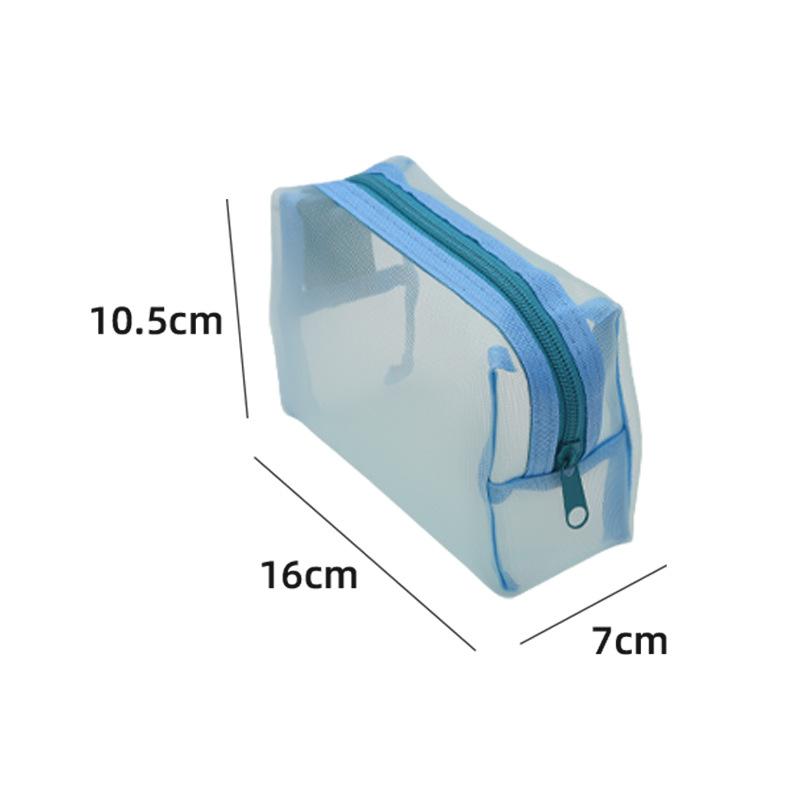 Nylon Mesh Cosmetic Bag Storage Lipstick Bag Earphone Data Cable Storage Bag Portable Travel Storage Bag