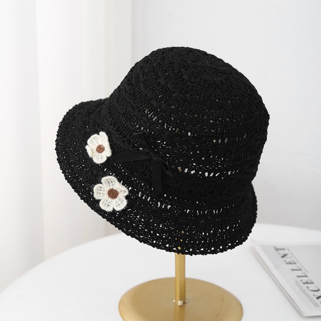 Women's Bucket Hat Spring Summer Sun Protection Breathable Flower Beach Hat For Travel & Outdoor Sun Hat Female