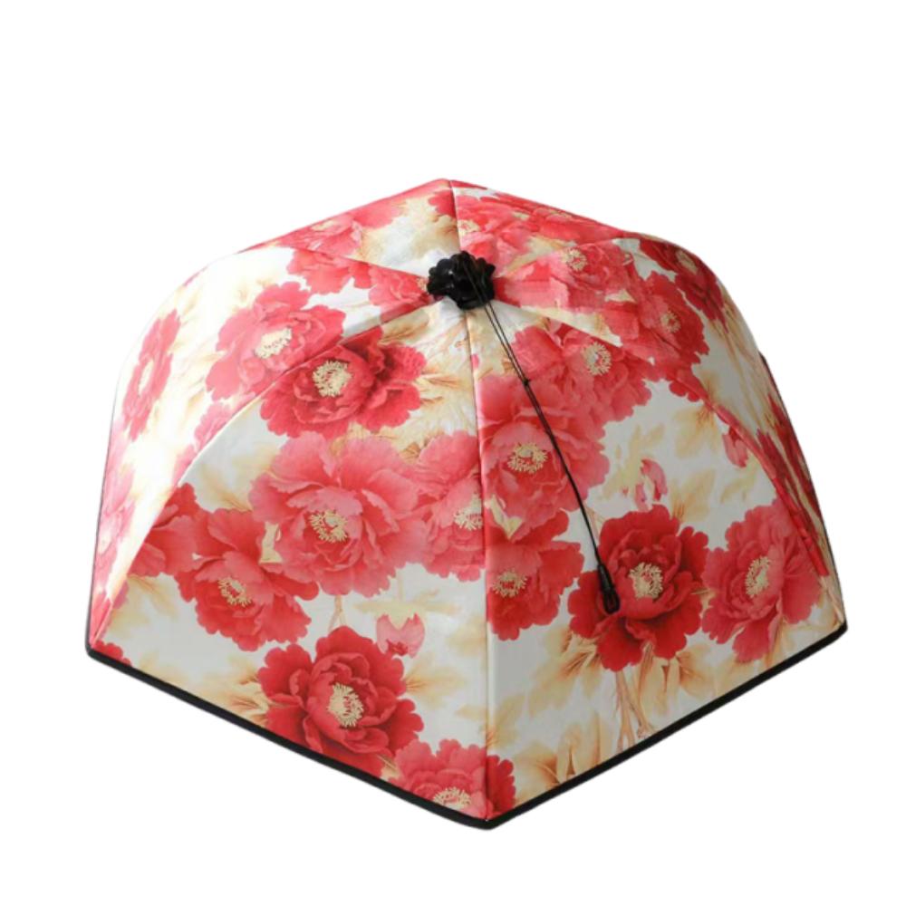 

Foldable Foldable Dish Cover Breathable Meal Vegetable Umbrella Leftovers Food Cover Picnic 68cm-Round Beige
