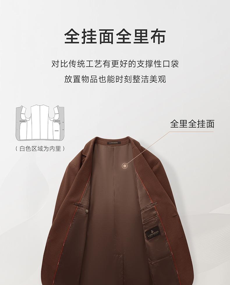 [Machine Washable+No Ironing] Langdeng Men's Retro Suit Jacket 2025 Autumn New Business and Leisure Single West