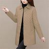 Autumn Winter Thicken Slim Long-Sleeved Outwear Women All-Match Brushed Coat Warm Jacket
