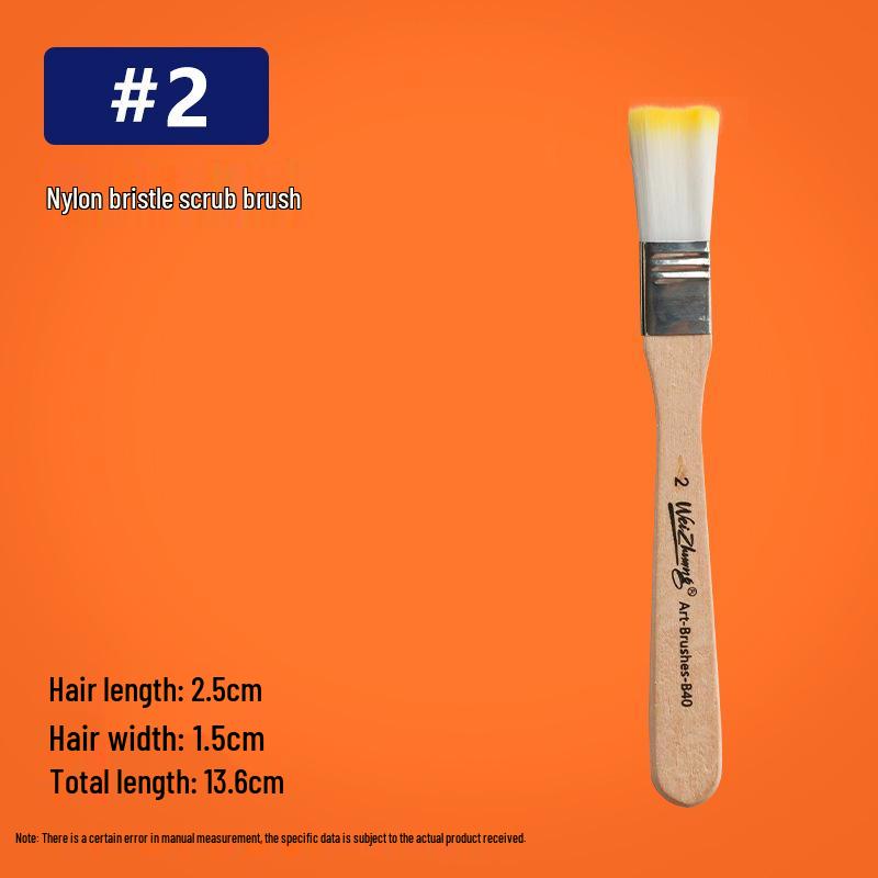 Multifunctional Nylon Brush: BBQ, Paint, Cleaning, 1-12 Plate Sizes