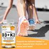 Vitamina D3 e K2 5000 UI Supporto per la salute muscolare Vegetariano Alta intensità 120 capsule molli