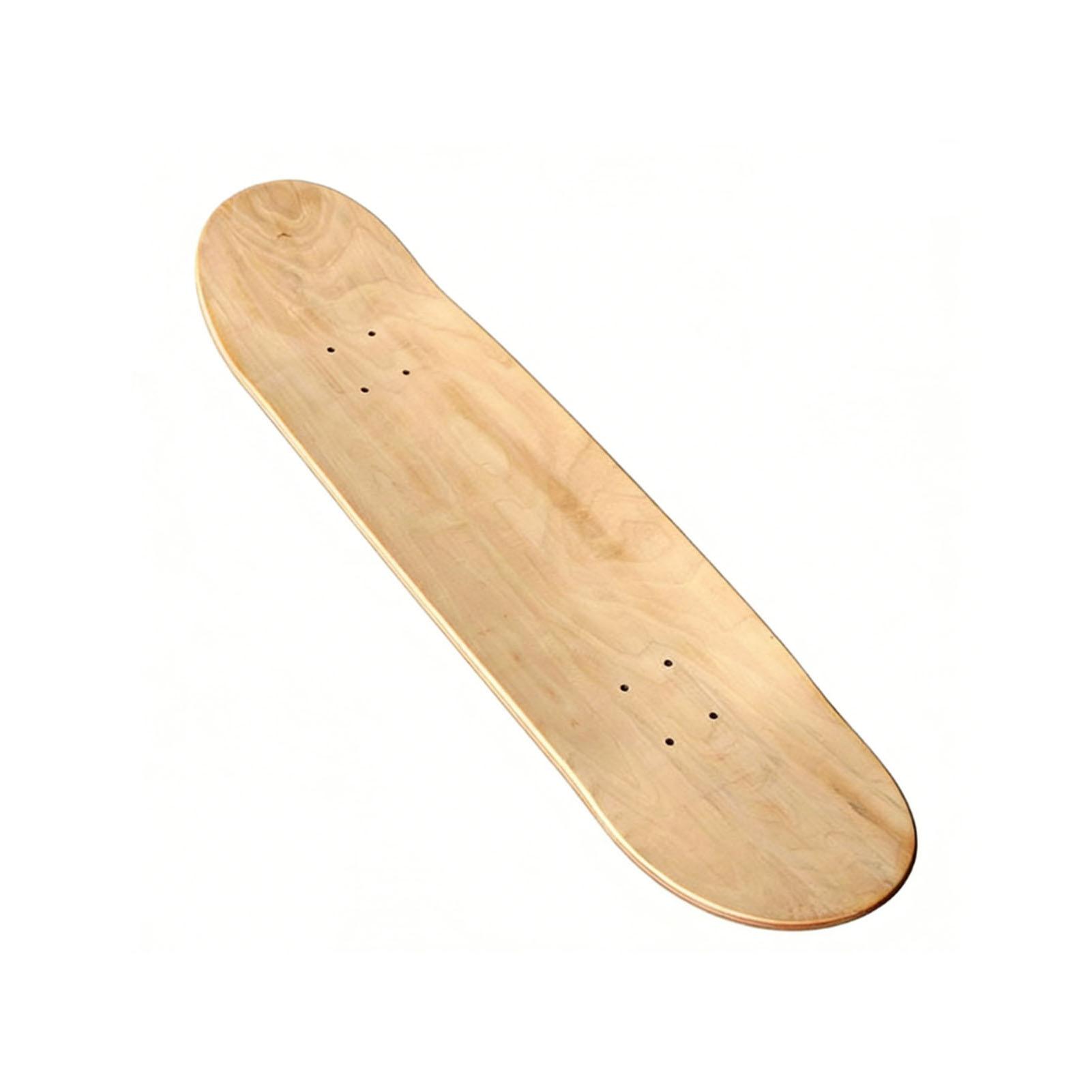 KaiSai Leeg Skateboard Deck 16.93x5.12x0.79in Dubbelzijdig 7-laags Houten Skate Deck Professioneel Esdoorn Deck 43CM Board