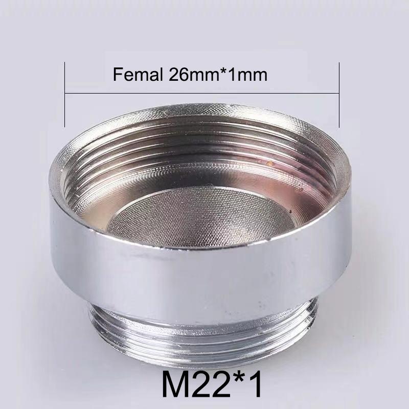 2Pcs M22 Change To 16 18 20 22 24 26 28 30 32mm Male Female Faucet Adapter Kitchen Bathroom Brass Water Tape Joint