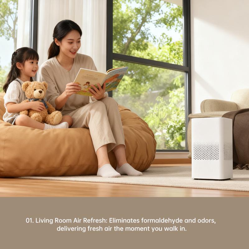 USB Air Purifier with Negative Ion, Formaldehyde and Odor Removal, Indoor Deodorization.