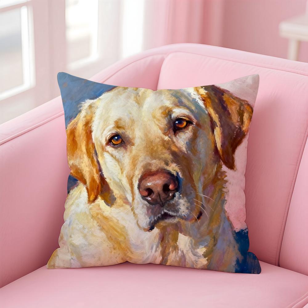 NICE CUTE Pembroke Welsh Corgi Dog Cushion Cover Pillow Case Soft Friendly Fabric  Concealed Zipper