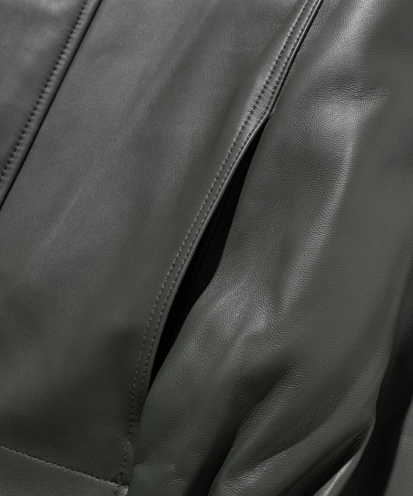 Massnoun Lambskin Oversized Bomber Leather Jacket Mftlj001-Ov