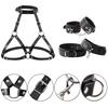 Sex Restraints Strap SM Bondage Gear Toy Leather BDSM Body Chest Harness Handcuffs Leg Cuffs Adults Accessories