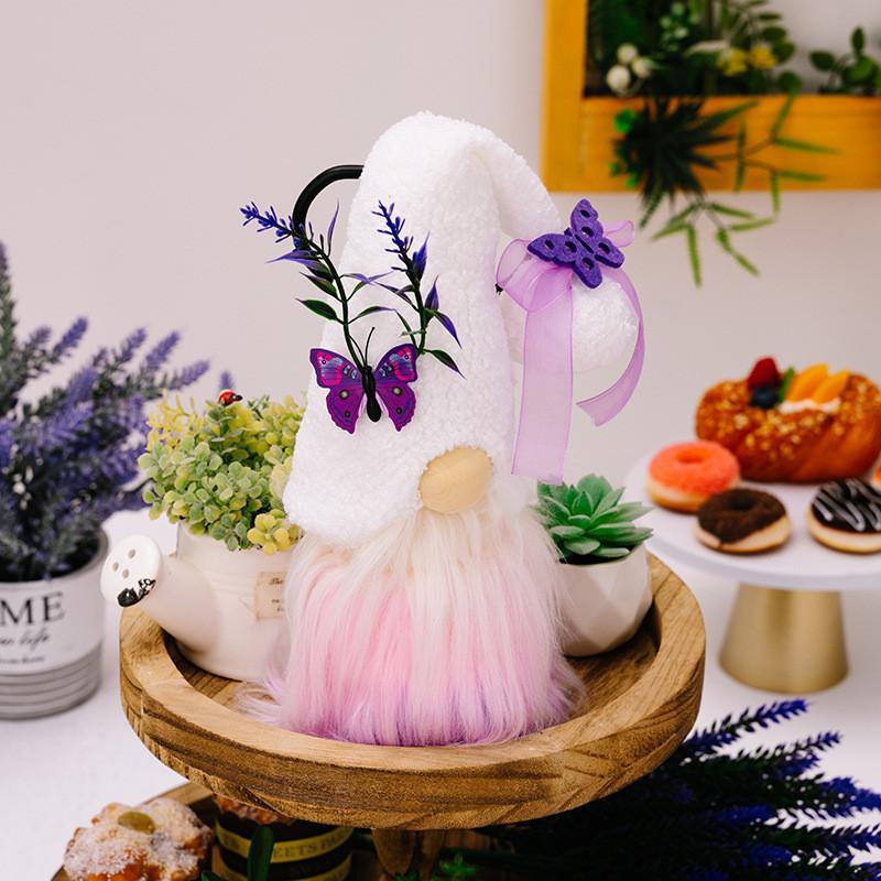 Butterfly Elegant Lavender Plush Doll For Mothers Day Unique Decorative Accent Piece