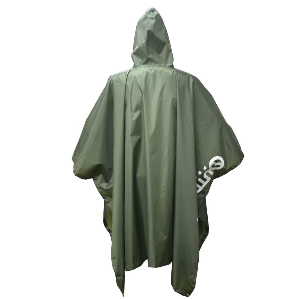 OUTDOOR PRODUCTS Waterproof Rain Poncho, Versatile, 5-in-1, One Size Fits Most (145-185cm), Khaki