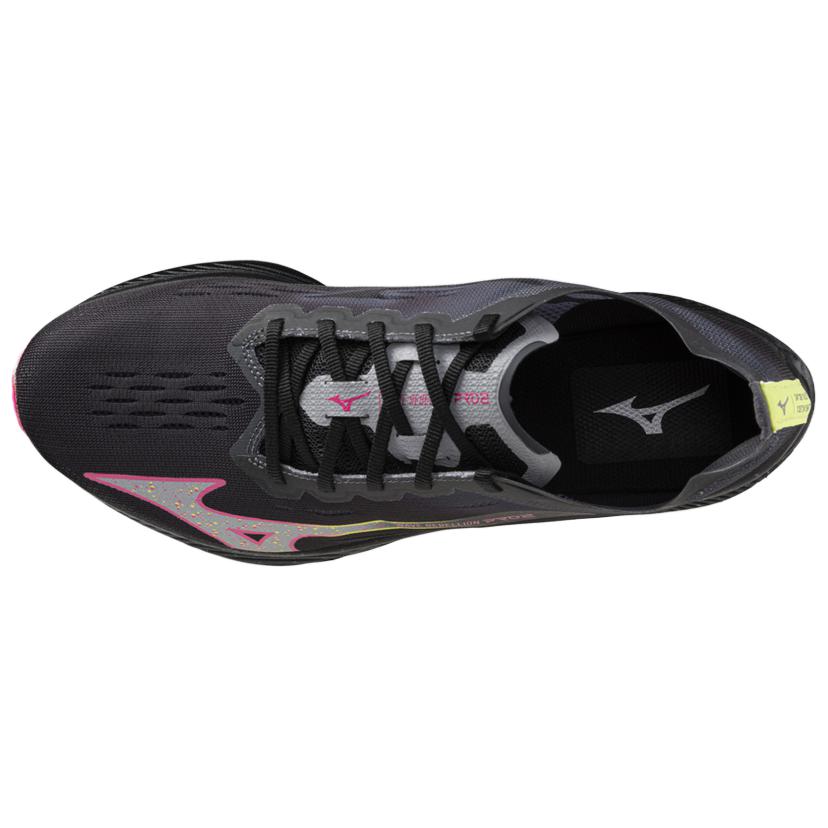 Mizuno Wave Rebellion Pro 2 Black Pink Tetra Unisex Sneakers Silver U1GD241752