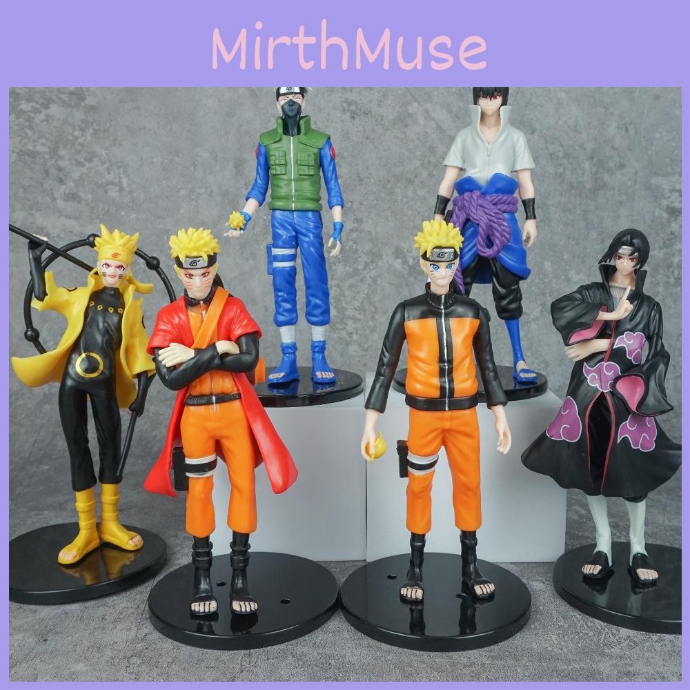 Naruto Sasuke Kakashi  Itachi Anime Character Model Figurine Ornament Set