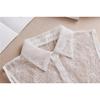 Women Chiffon Fake Collar Ladies Thin Lace Hollow Detachable Collar Half Shirt Lapel False Collar Female Blouse Tops Decoration