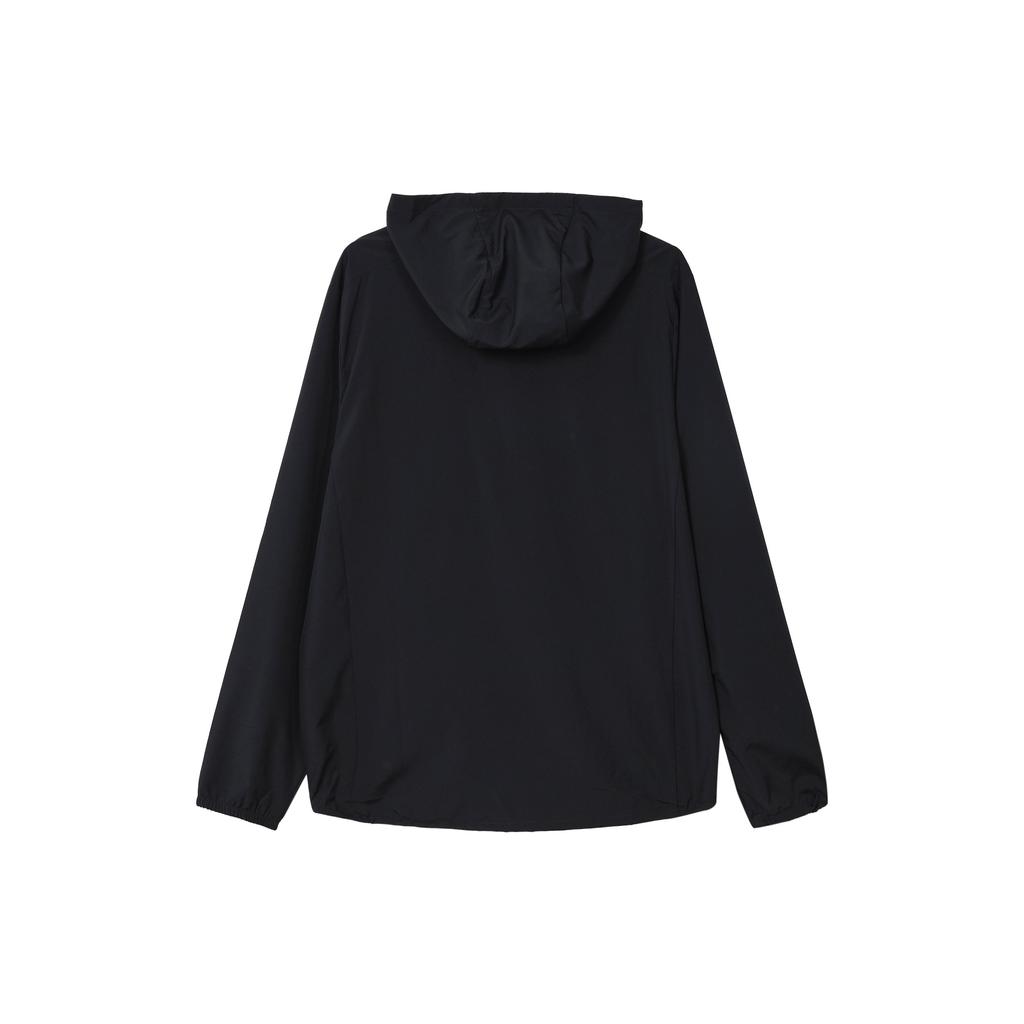 Nike Solid Color Logo Hooded Zip-Up Jacket Men Jackets Black FB7483-010