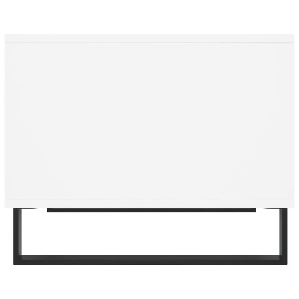 White Coffee Table 60 X 50 X 40 Cm Engineered Wood