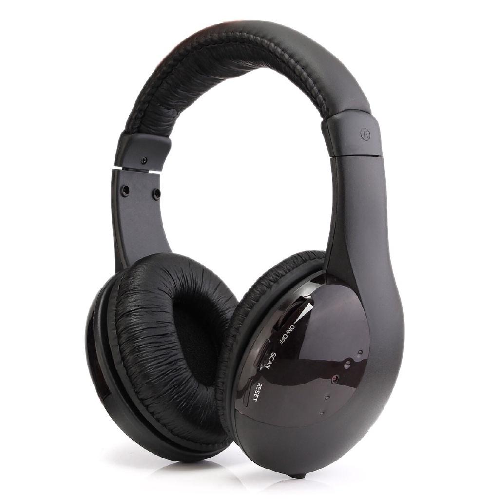 WIRELESS Multifunction Wireless Earphone Wireless HEADPHONES FOR PC TV MP3 Headphone 5-in-1