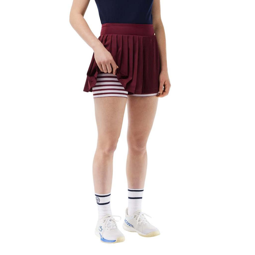 Lacoste Womens/Ladies Roland Garros Edition Sports Pleated Tennis Shorts