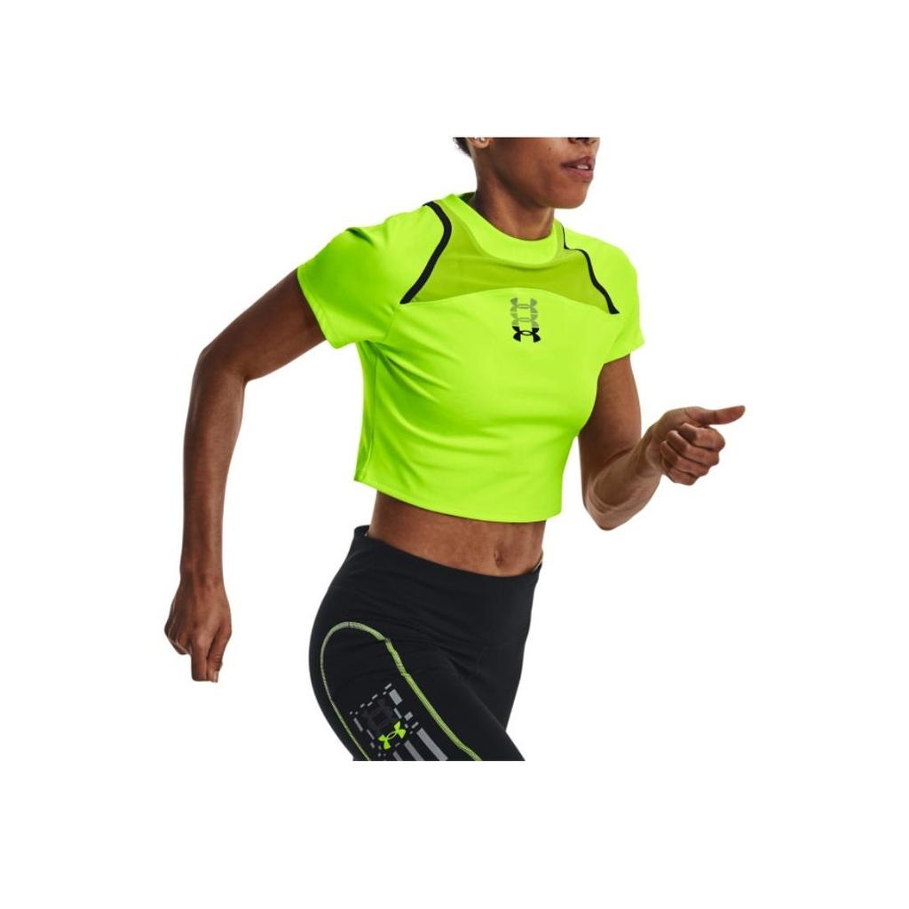 Under Armour Anywhere Round Neck Pullover Sports Short Sleeve T-Shirt Women Tops Green 1376816-369