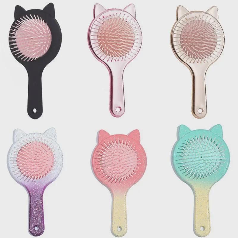Cute Cartoon Air Cushion Comb for Girls - Portable Scalp Massage
