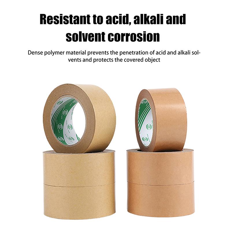 Brown Kraft Paper Tape Recyclable Packing Tape Ecofriendly Self Adhesive Gumed Kraft Tape For Packing Shipping