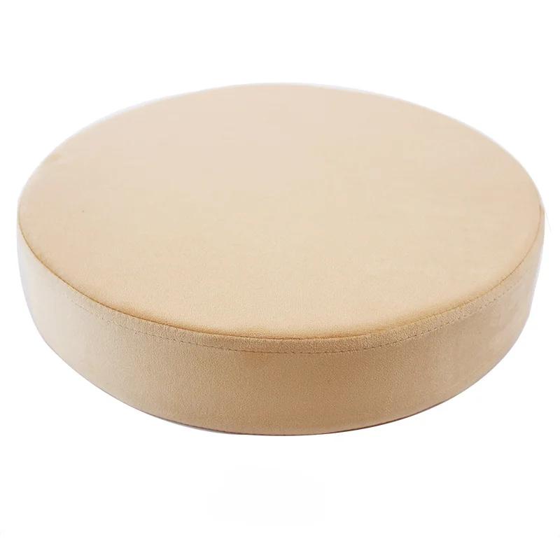 35/40/45/50cm Round Chair Cushion Memory Cotton Office Anti-slip Velvet Anti-fouling Cushion Home Thicken Soft Back Pillows