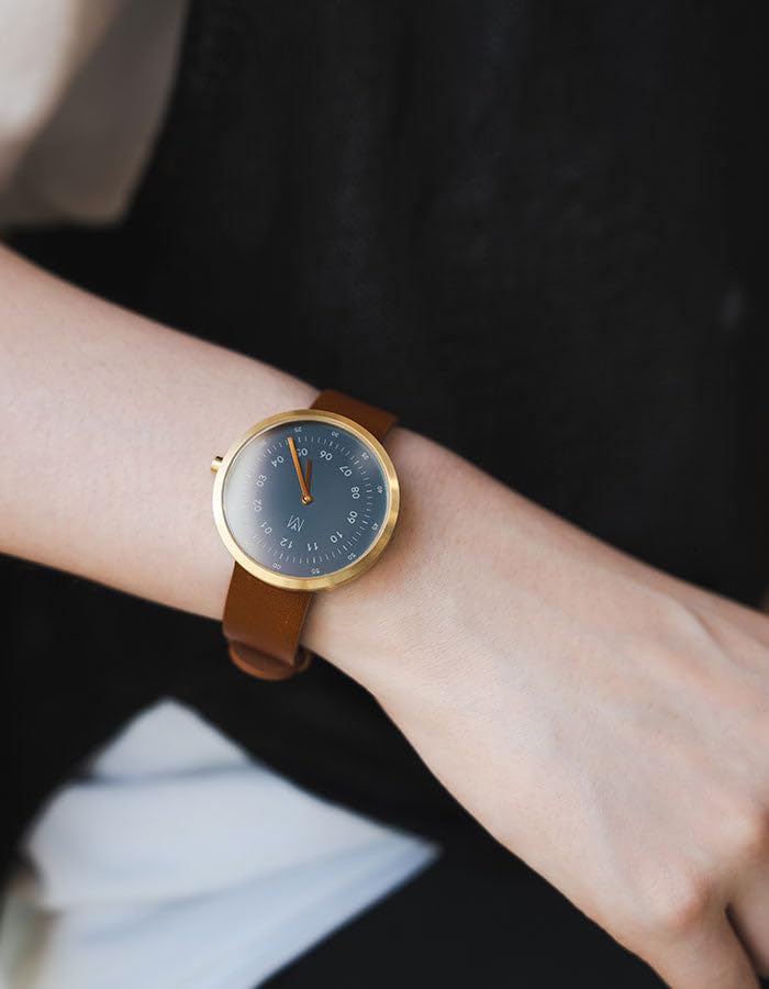 Maven Watches 34mm Artisan Series Minimalist Fashion Watch BROWN (MUSTANG 34MM)