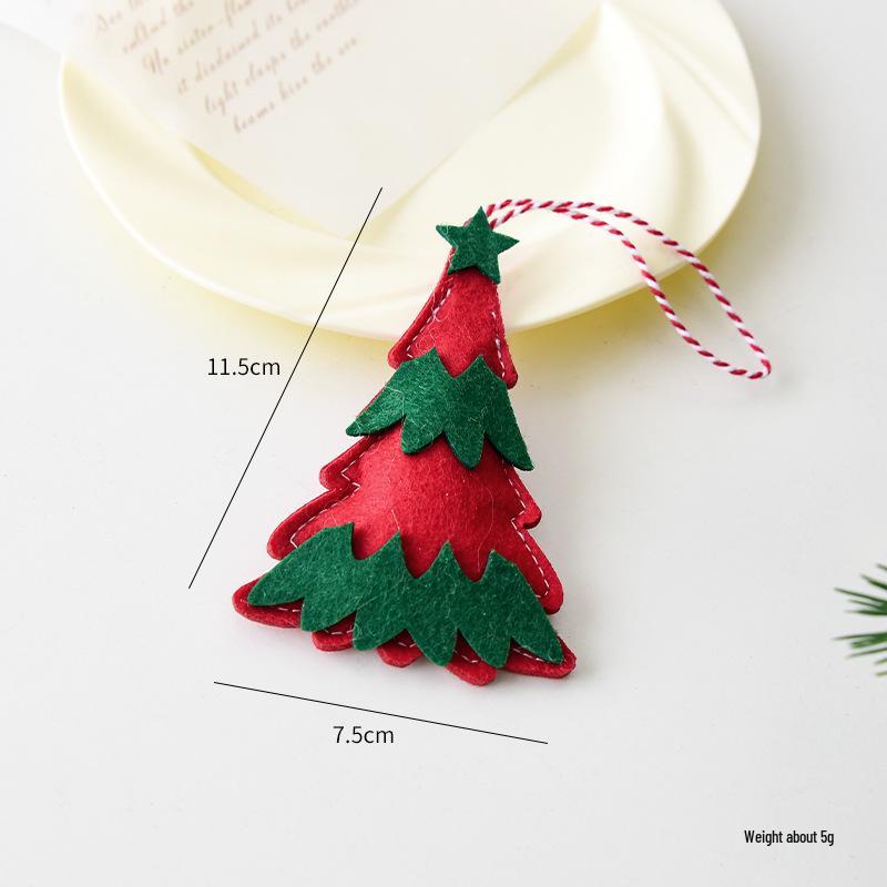 NUCHI Christmas Tree Santa Snowman Bow Pendant Decoration