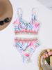 2026 High-Waist Bauchbedeckender Gerippter Sexy Urlaubs-Bikini Badeanzug