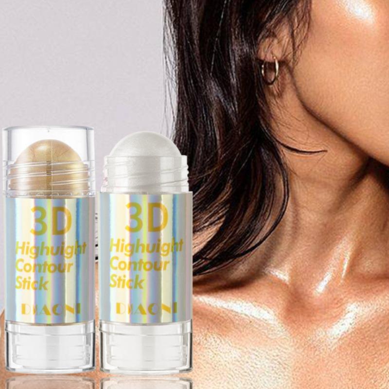6 kolorów 3D Face Brighten Highlighter Bar Cosmetic Face Contour Bronzer Shimmer Highlighter Stick Concealer Cream Makeup Tool