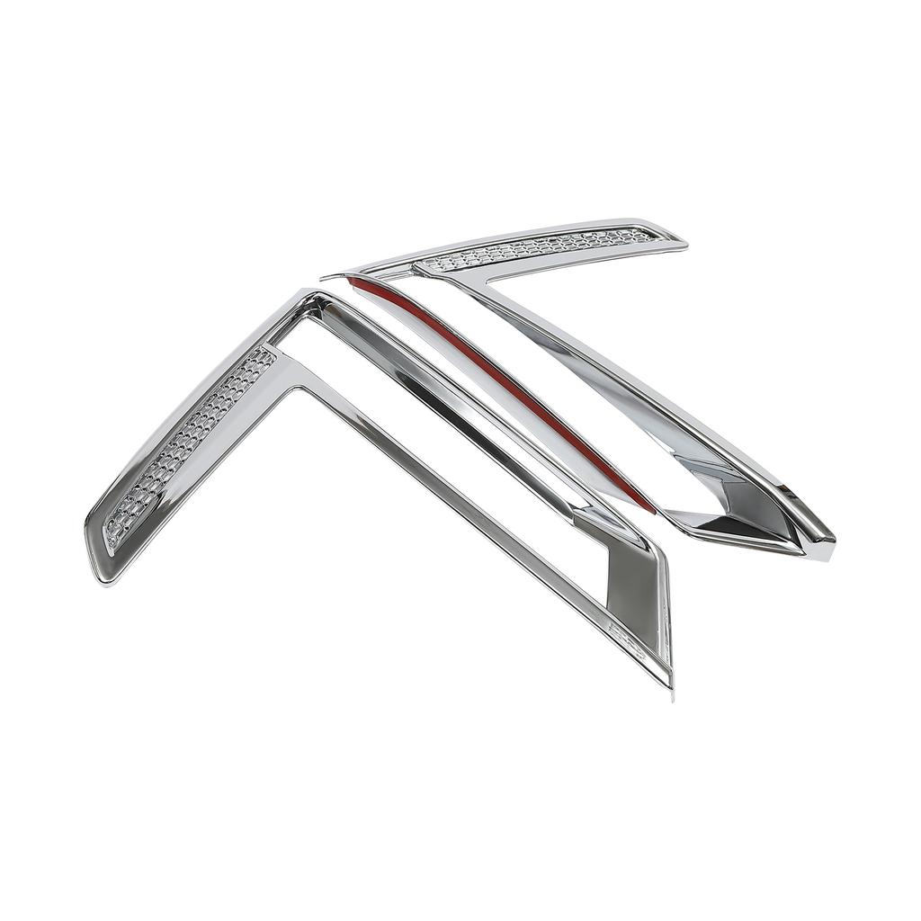 2PCS Front Fog Light Cover Trim for 2025 Honda CR-V, Chrome ABS, Polished Chromium Finish, Stylish & Scratch Resistant