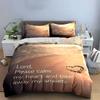 "Beach-Themed Serenity Prayer Set"  kid's and adults' bedroom decor, Exquisite three-piece bedding set gift
