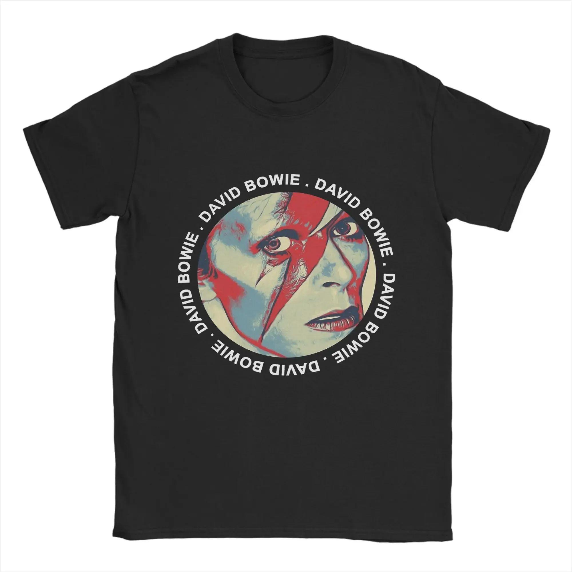 DDavids Bowied Casual Tees Crew Neck Clothes Printed Tshirt T Shirt Gothic Round Neck Cotton Tops New Casual T Shirt M