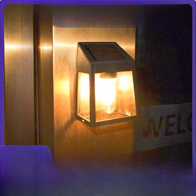 Solar Wall Light Household Outdoor Garden Light Garden Gate Wiring Free Waterproof Tungsten Wire Wall Light