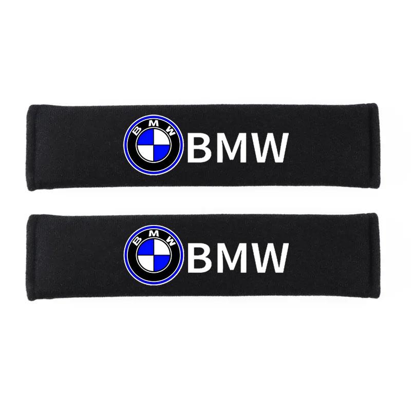 LBHBE1 2026 Car Sticker Car Seat Belt Cover Styling Cotton Safety Shoulder Protector for BMW M Performance E39 E46 E90 E30 E60 E91 E92