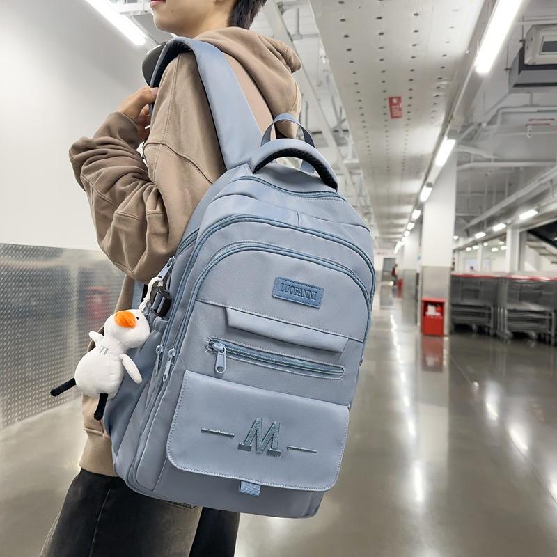 Large Capacity Men's and Women's Backpacks, College Students' Backpacks, Junior High School Students' Schoolbags, Women's Trendy Schoolbags