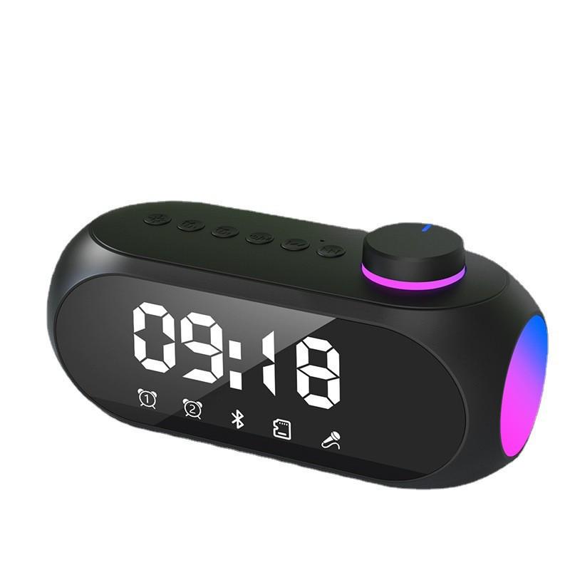 S18 Bluetooth Mini Speaker with Night Light, Subwoofer, Alarm Clock, and Desktop Functionality