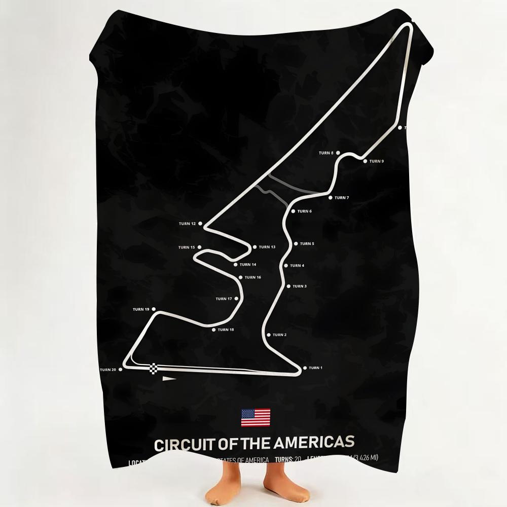 

Transport M Modern W World R Racing C Circuits Throw Flannel Throw Blanket Suitable for Sofa Living Room Bedroom 75cmx90cm