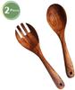 Akazienholz Schale Massivholz Salat Schale Servierset Mit Servierlöffeln Fabrikpreis für Obst Salate Dekoration Holz Schale