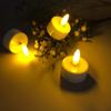 4/6/8/12 PCS Remote Control Christmas LED Candle Light Rechargeable Warm Yellow Electronic Candle Flameless Tea Light Decoration