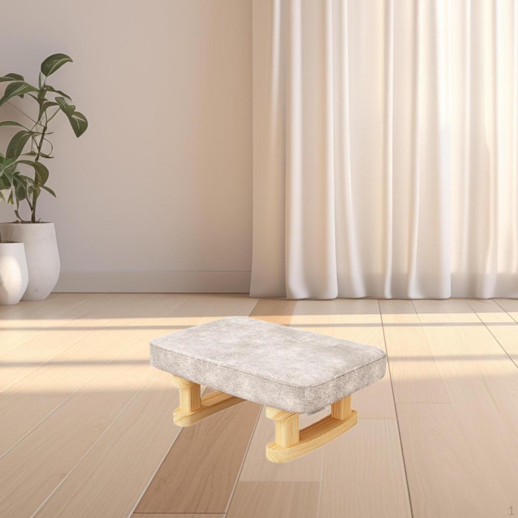 Cozy Wooden Leg Footrest for Home Office Relaxation